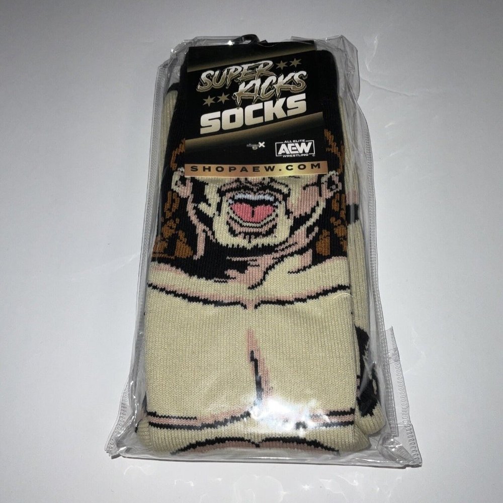 Adam Cole AEW All Elite Wrestling Super Kicks Socks - One Pair. NEW. PWT.